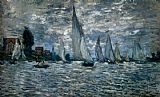 The Boats Regatta At Argenteuil by Claude Monet